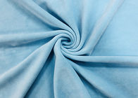 340GSM Vải sang trọng cho thú nhồi bông 92 Phần trăm Polyester Baby Blue