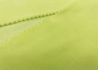 Vải đồ chơi sang trọng 300GSM Stretchy / 92 Polyester 8 Spandex Warp Đan màu vàng nhạt